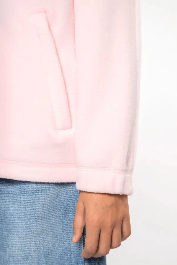 Veste micropolaire zippée enfant porté — vue 4