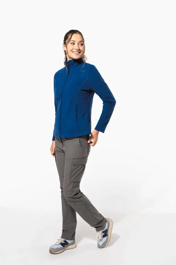 Veste micropolaire zippée femme porté — vue 4