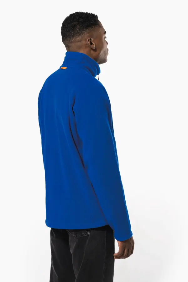 Veste micropolaire zippée manches raglan homme porté — vue 1