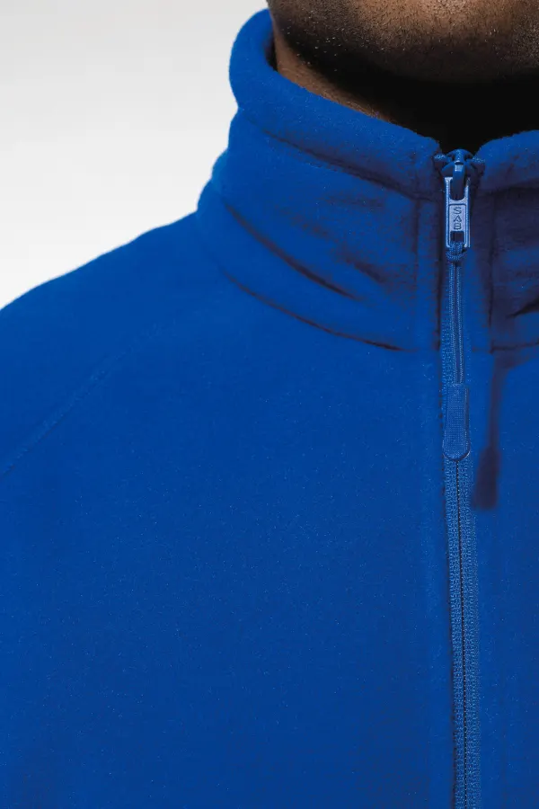 Veste micropolaire zippée manches raglan homme porté — vue 2