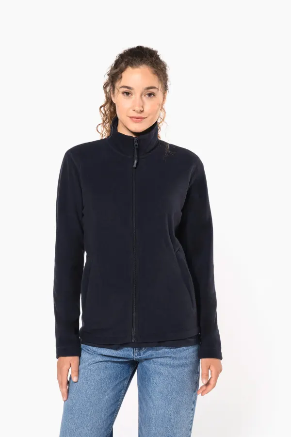 Veste micropolaire zippée unisexe porté — vue 1