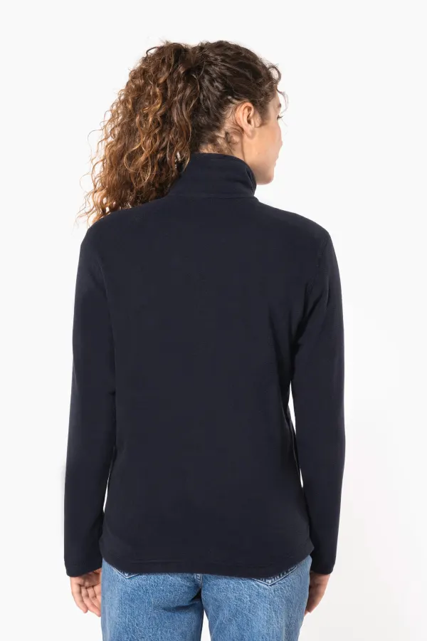 Veste micropolaire zippée unisexe porté — vue 2