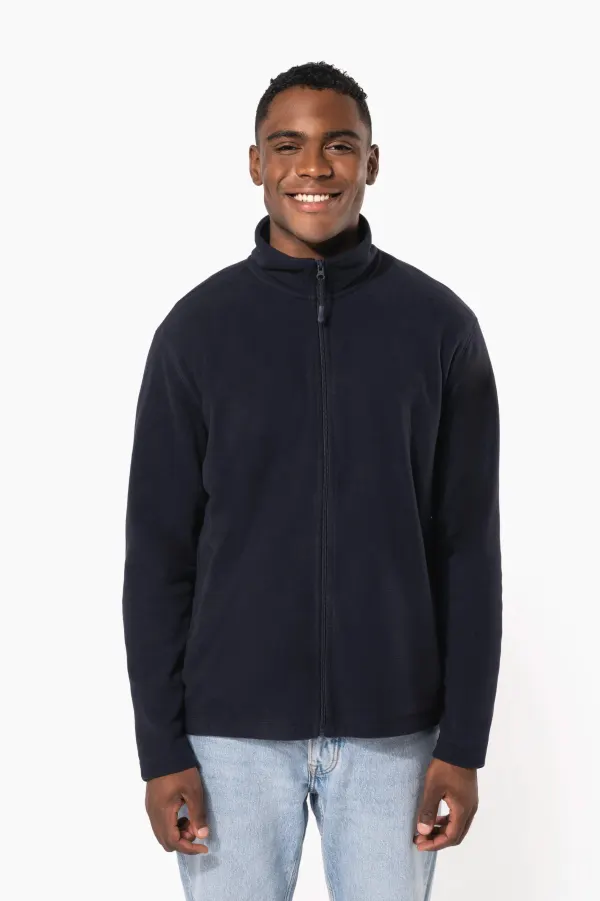 Veste micropolaire zippée unisexe porté — vue 3