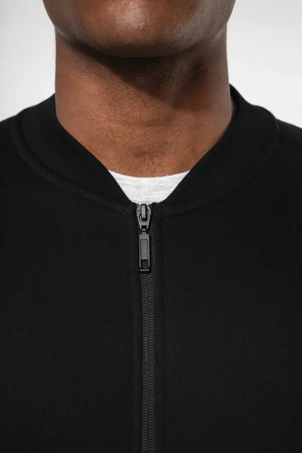 Veste molleton zippée homme porté — vue 2