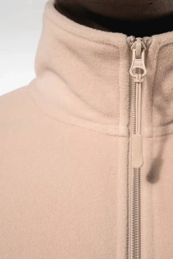 Veste polaire ajustable à poignets élastiqués porté — vue 4