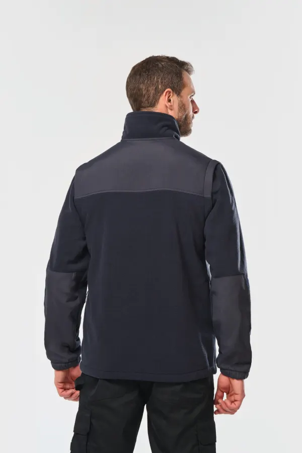 Veste polaire manches amovibles homme porté — vue 1