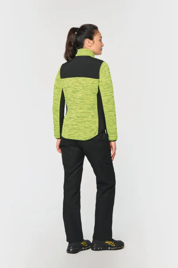 Veste recyclée en polytricot femme porté — vue 3