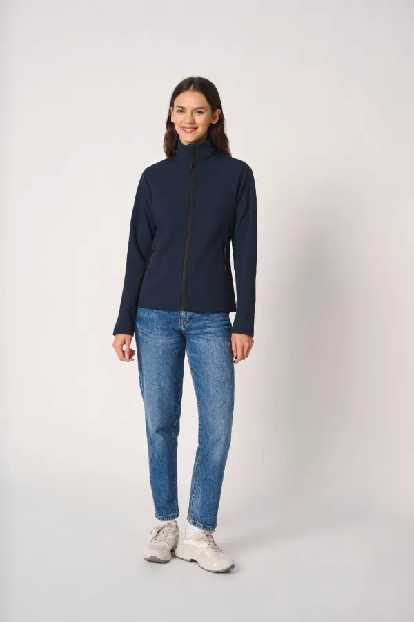 Veste softshell 2 couches femme (IB411) porté — vue 4