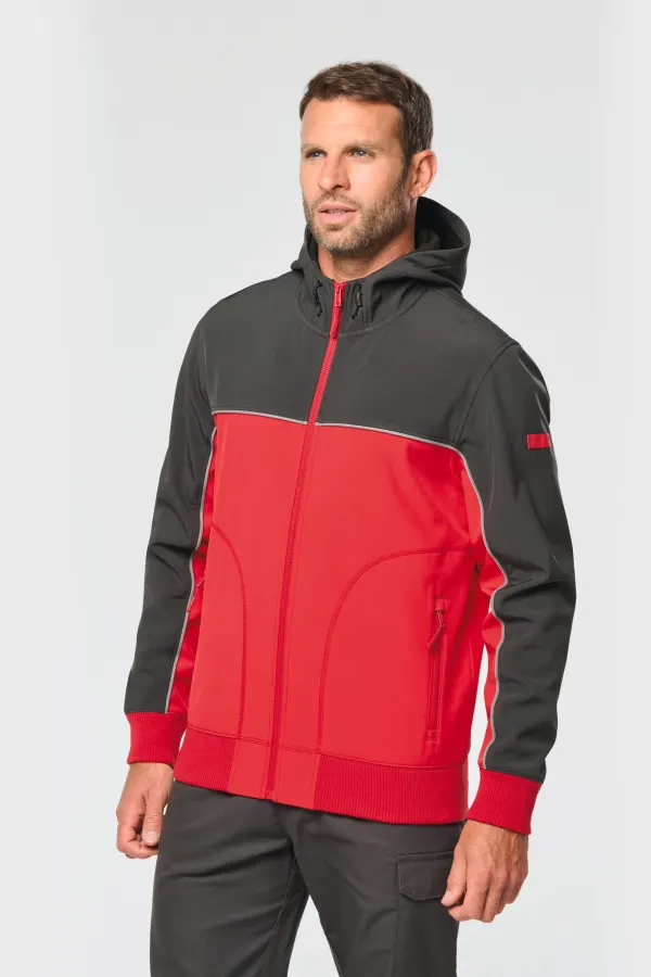 Veste softshell 3 couches BIONIC-FINISH® ECO unisexe porté — vue 1