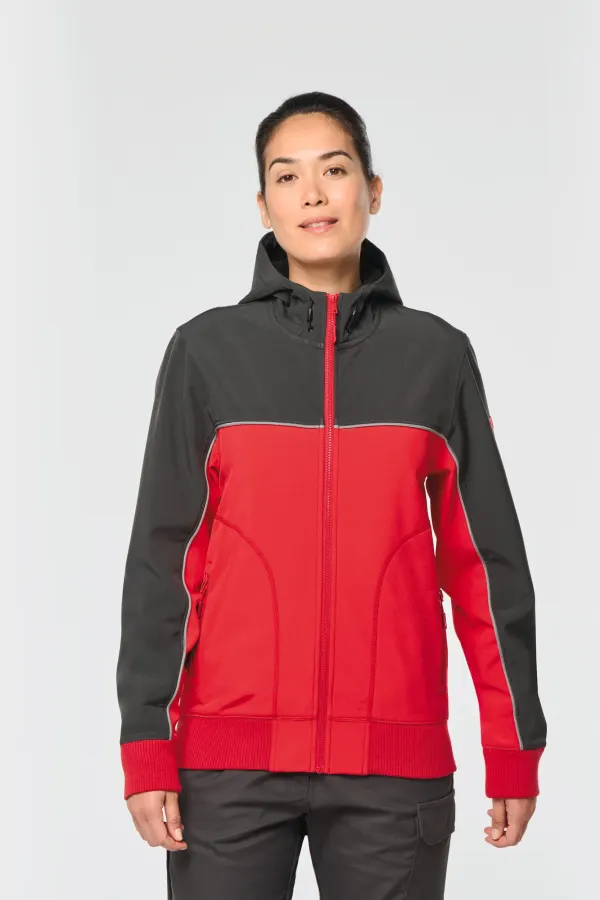 Veste softshell 3 couches BIONIC-FINISH® ECO unisexe porté — vue 4