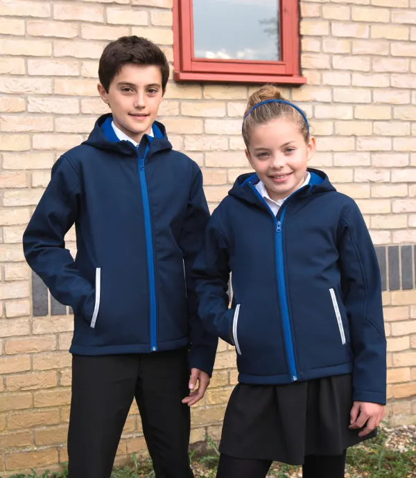 Veste Softshell Capuche Enfant porté — vue 4