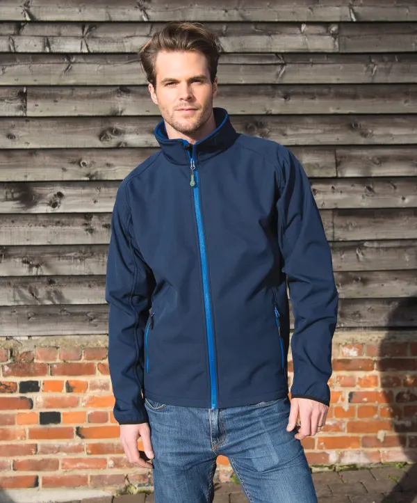 Veste Softshell Homme Printable porté — vue 2