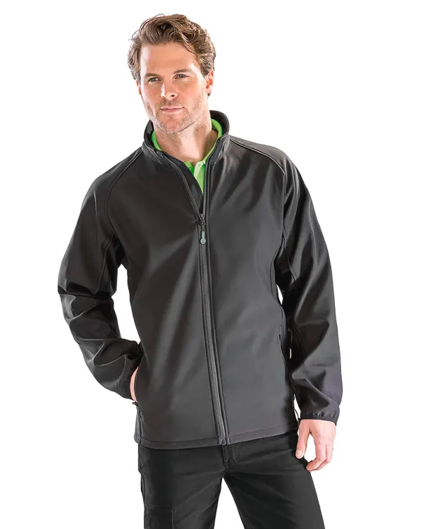 Veste Softshell Homme Printable porté — vue 3
