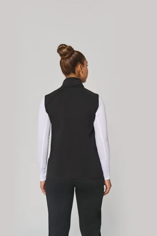 Veste sport bi-matière sans manches unisexe porté — vue 3