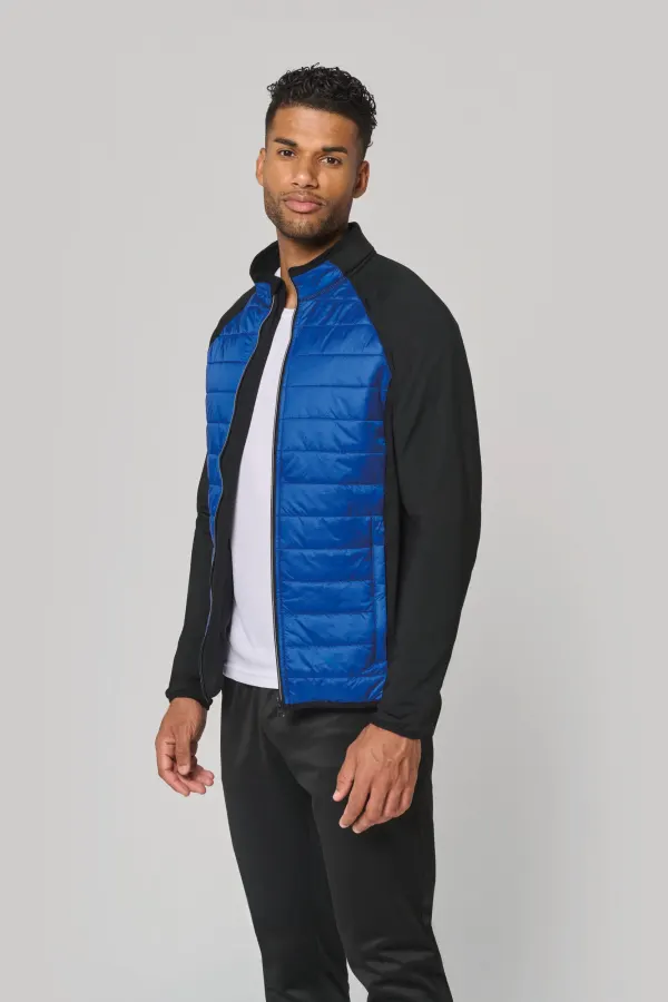 Veste sport bi-matière unisexe porté — vue 1