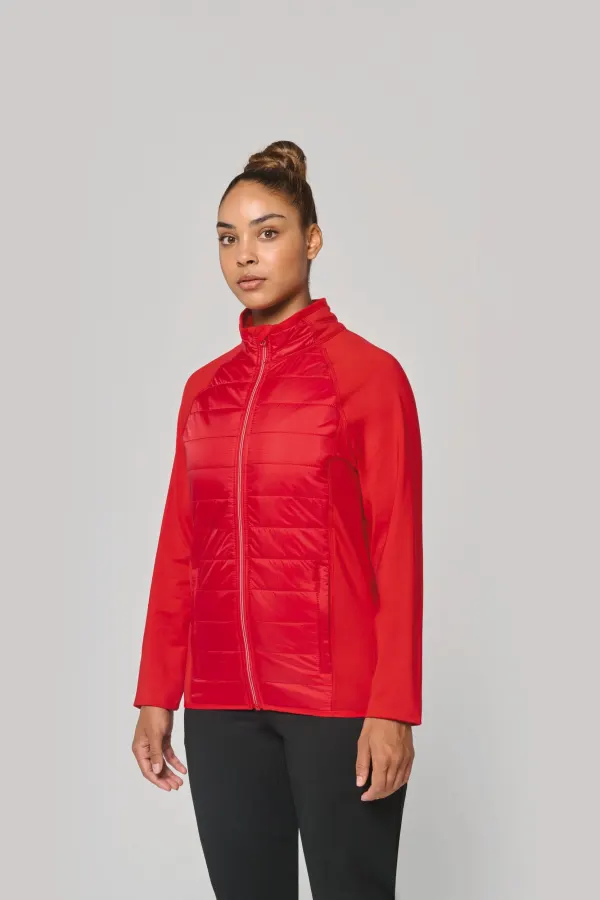 Veste sport bi-matière unisexe porté — vue 4