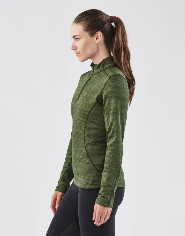 WOMEN'S BASE THERMAL 1/4 ZIP porté — vue 1