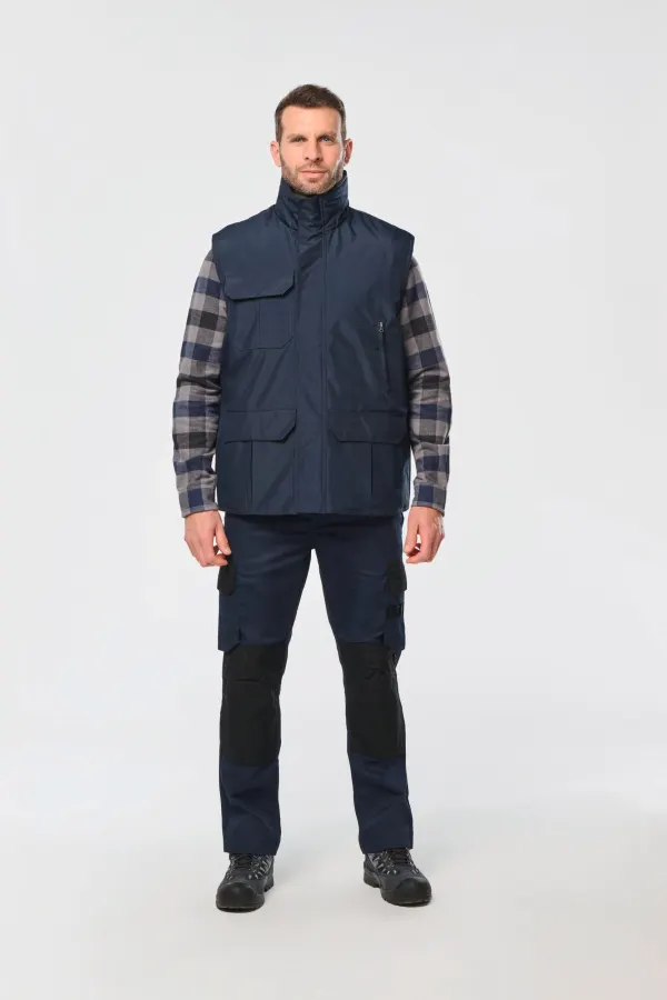 Worker > bodywarmer homme porté — vue 3