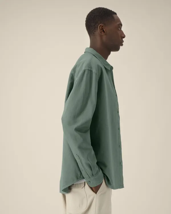 Worker Shirt porté — vue 3