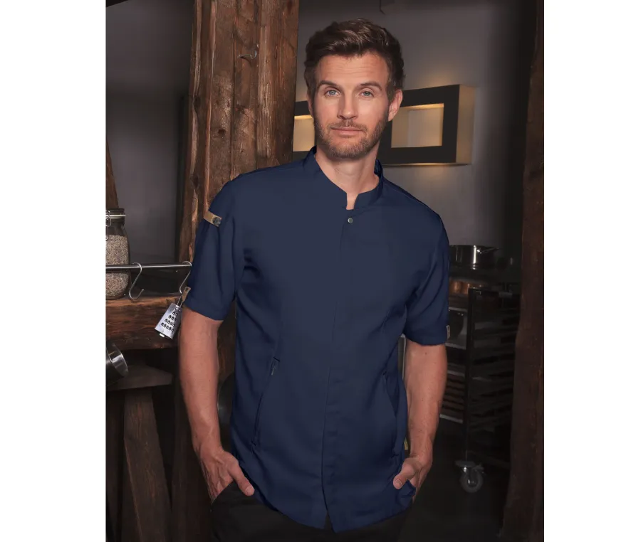 Veste de cuisiner manches courtes écoresponsable — Karlowsky personnalisable