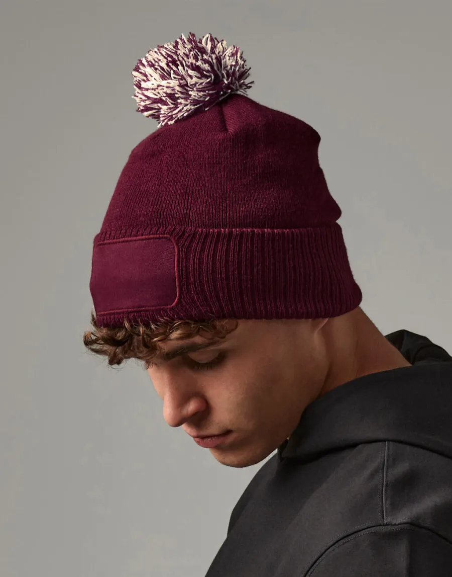 Snowstar® Patch Beanie — Beechfield personnalisable
