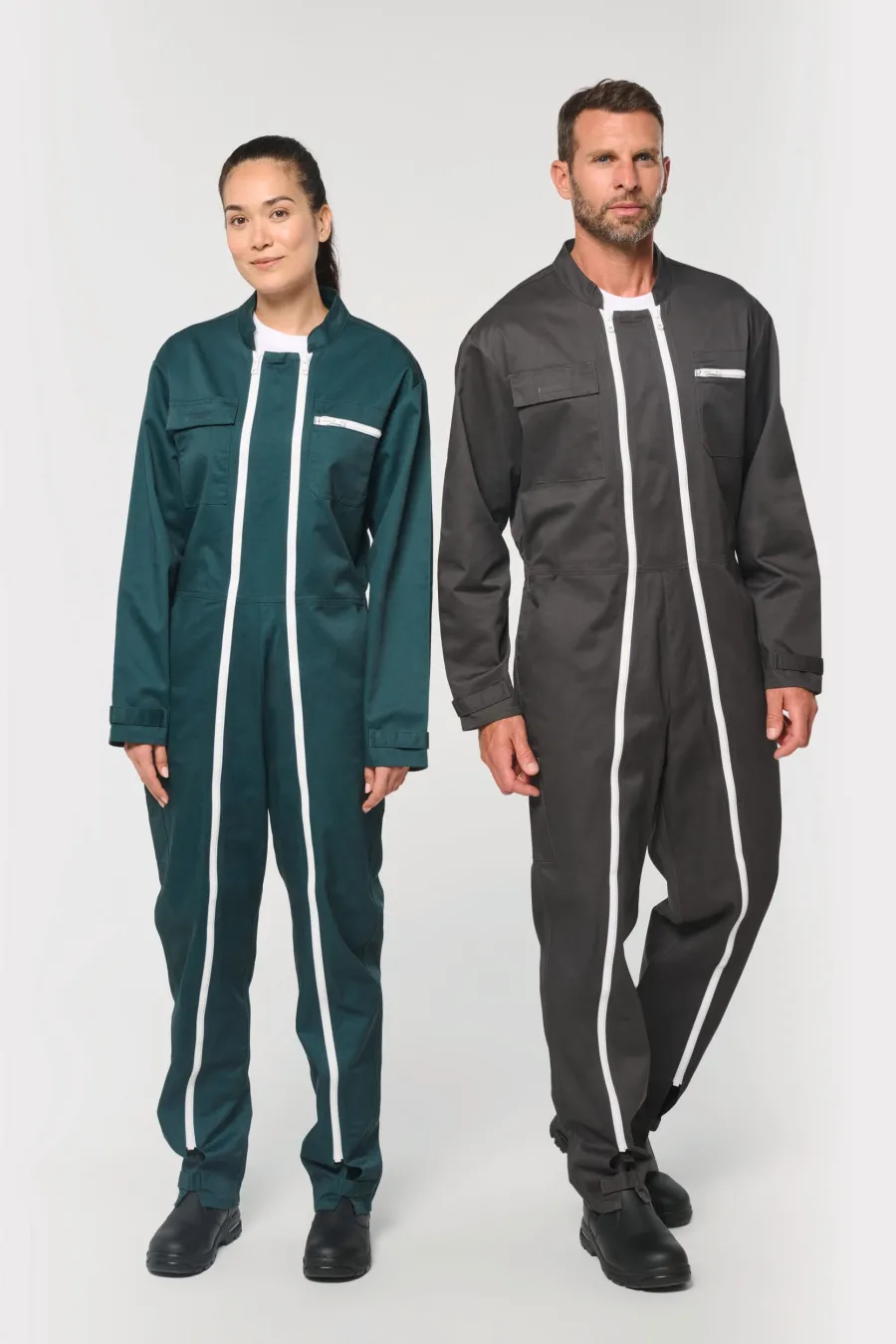 Combinaison double zip unisexe — WK. Designed To Work personnalisable