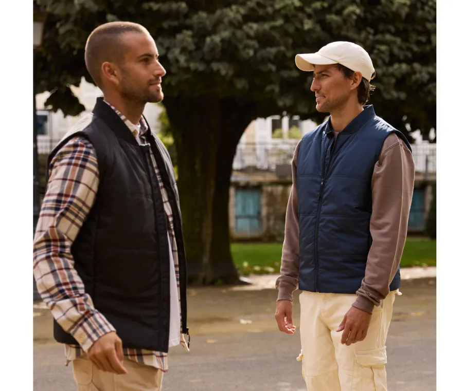 Bodywarmer unisexe avec bord côte au col — Pen Duick personnalisable