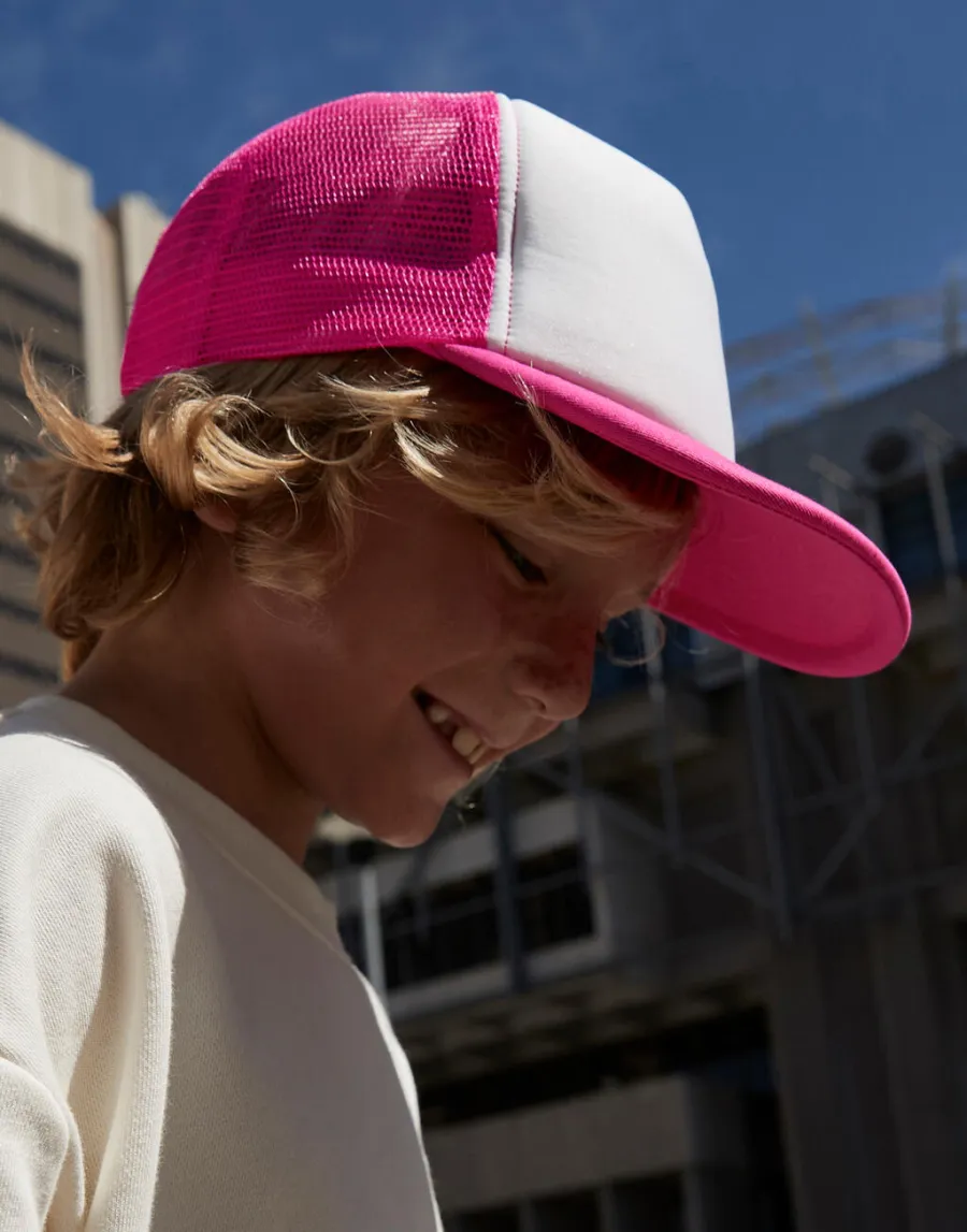 Junior Vintage Snapback Trucker — Beechfield personnalisable