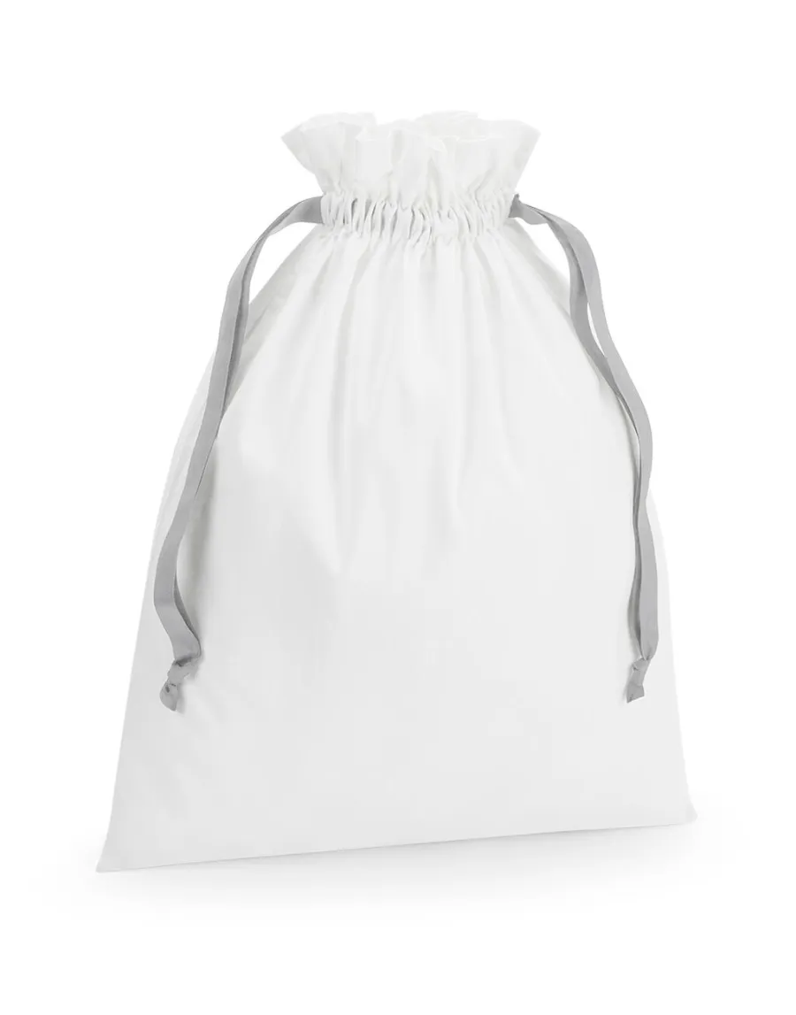 Cotton Gift Bag with Ribbon Drawstring — Westford Mill personnalisable