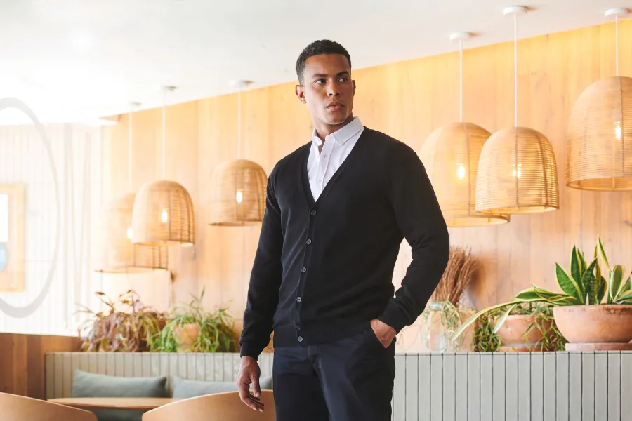 Cardigan homme — Henbury personnalisable
