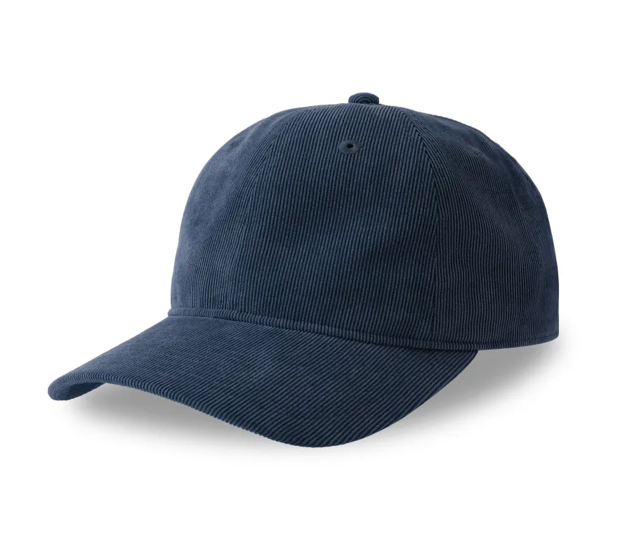 Casquette aspect velours côtelé fin — Atlantis Headwear personnalisable