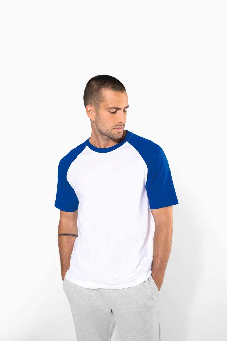 Baseball > T-shirt bicolore manches courtes — Kariban personnalisable