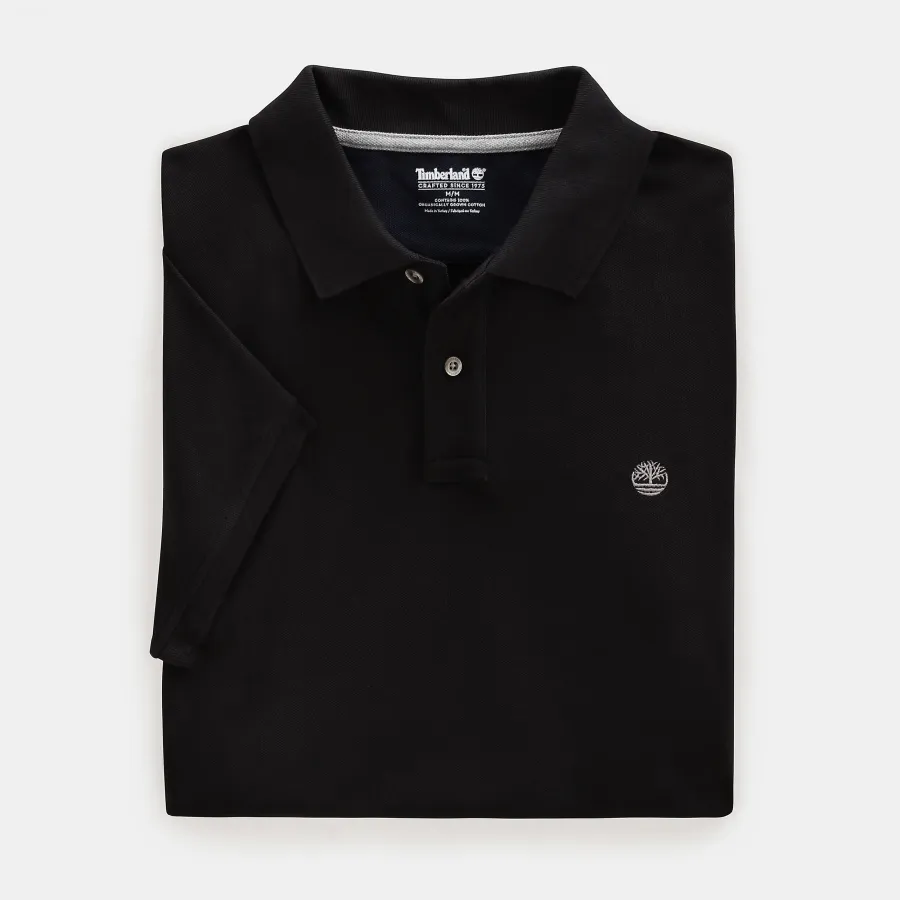 Polo coton piqué bio manches courtes Millers River — Timberland personnalisable