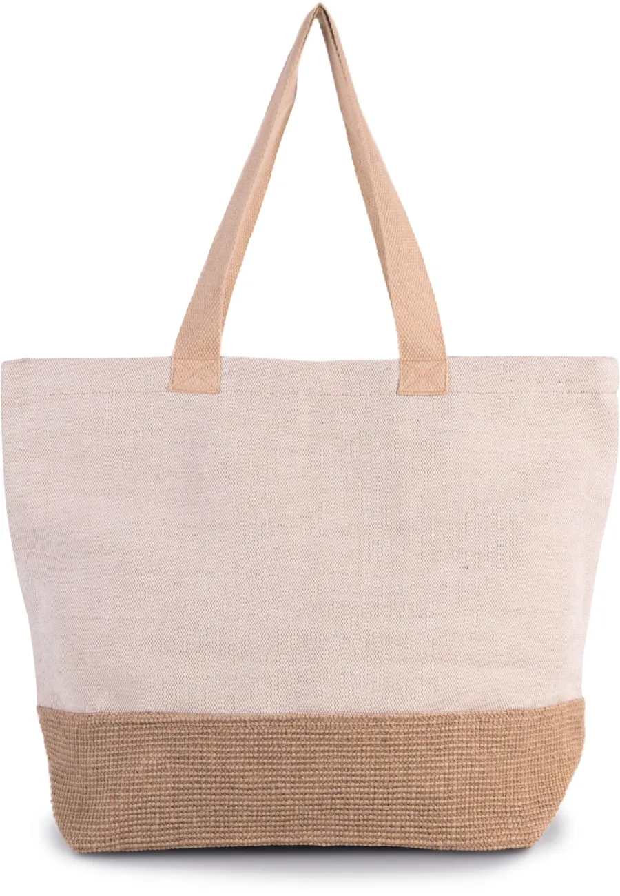 Sac de shopping fourre-tout esprit rustique — Kimood personnalisable
