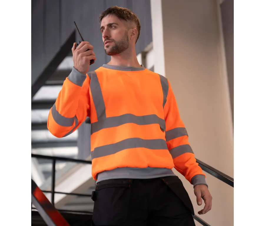 HI-VIS SWEATSHIRT "LIMERICK" — Korntex personnalisable