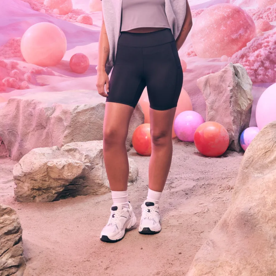 Short de sport en polyester recyclé — Just Cool personnalisable