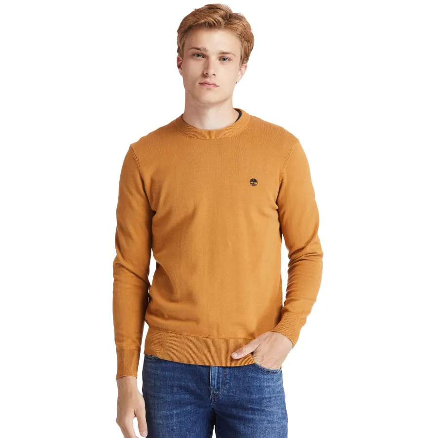 Pull coton bio col rond williams river — Timberland personnalisable