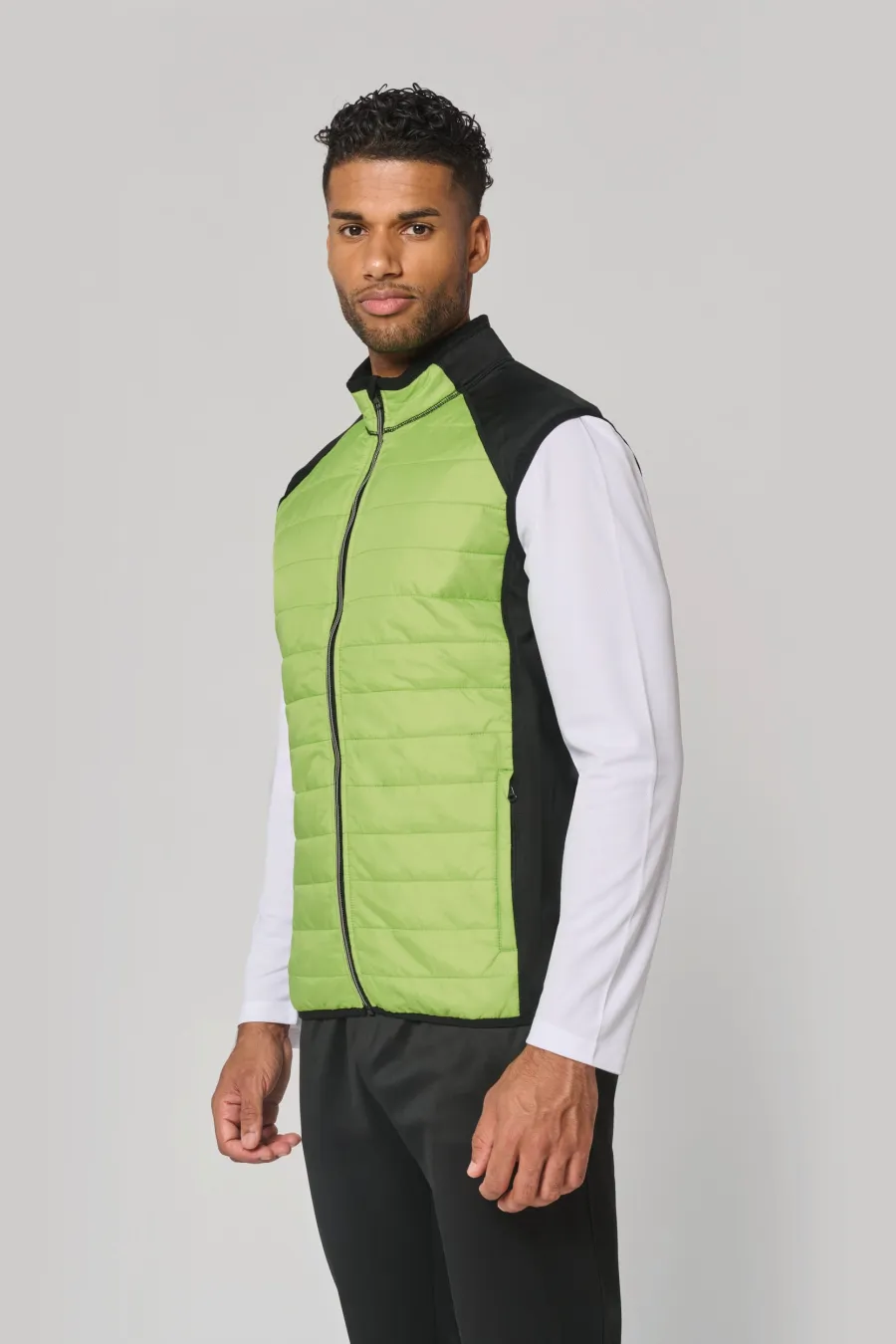 Veste sport bi-matière sans manches unisexe — PROACT personnalisable