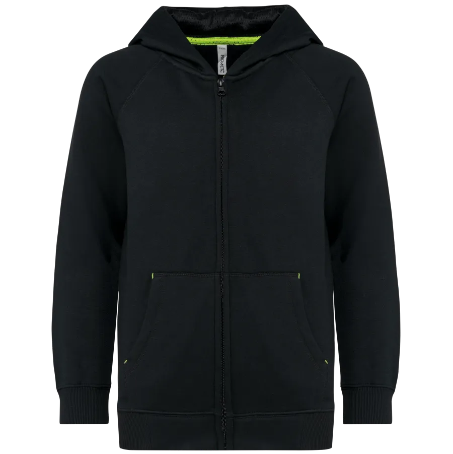 Veste zippée à capuche enfant — PROACT personnalisable