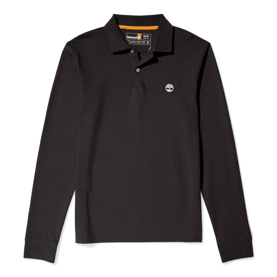 Polo LS piqué slim — Timberland personnalisable