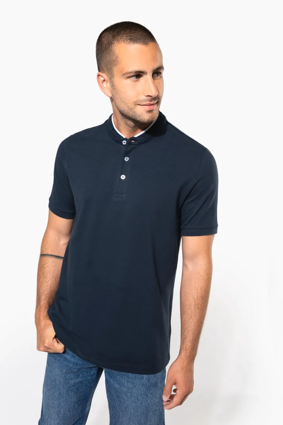 Polo col mao manches courtes homme — Kariban personnalisable