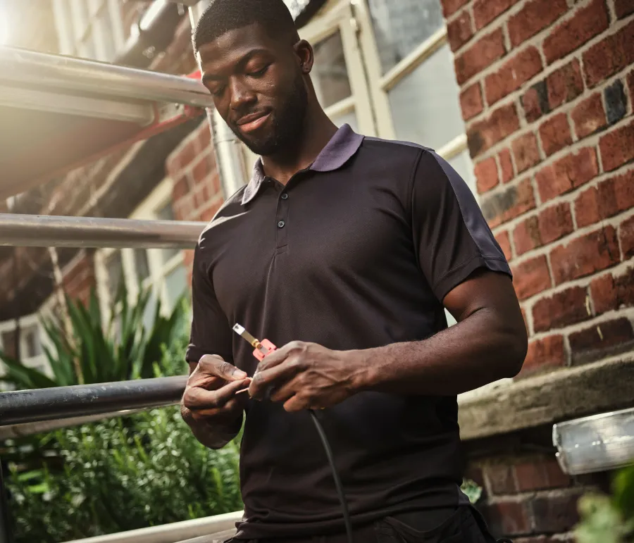 Polo contrasté Coolweave — Regatta personnalisable