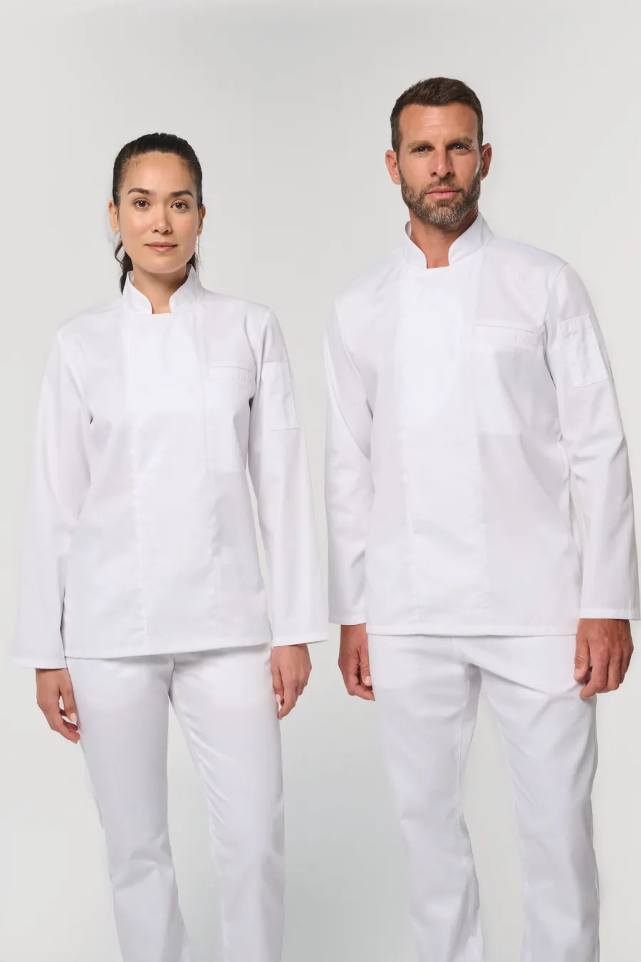 Veste de cuisine écoresponsable et respirante manches longues unisexe — WK. Designed To Work personnalisable