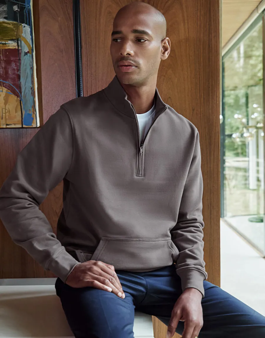 1/4 Zip Pique Sweatshirt — Kustom Kit personnalisable