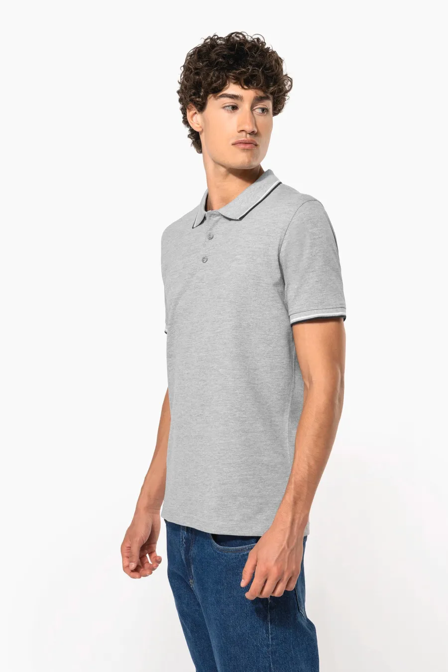 Polo maille piquée manches courtes homme — Kariban personnalisable