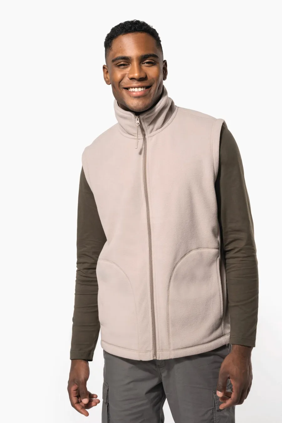 Bodywarmer micropolaire homme — Kariban personnalisable