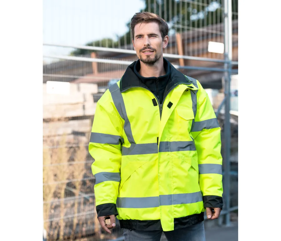HI-VIS RAIN JACKET "TAMPERE" — Korntex personnalisable