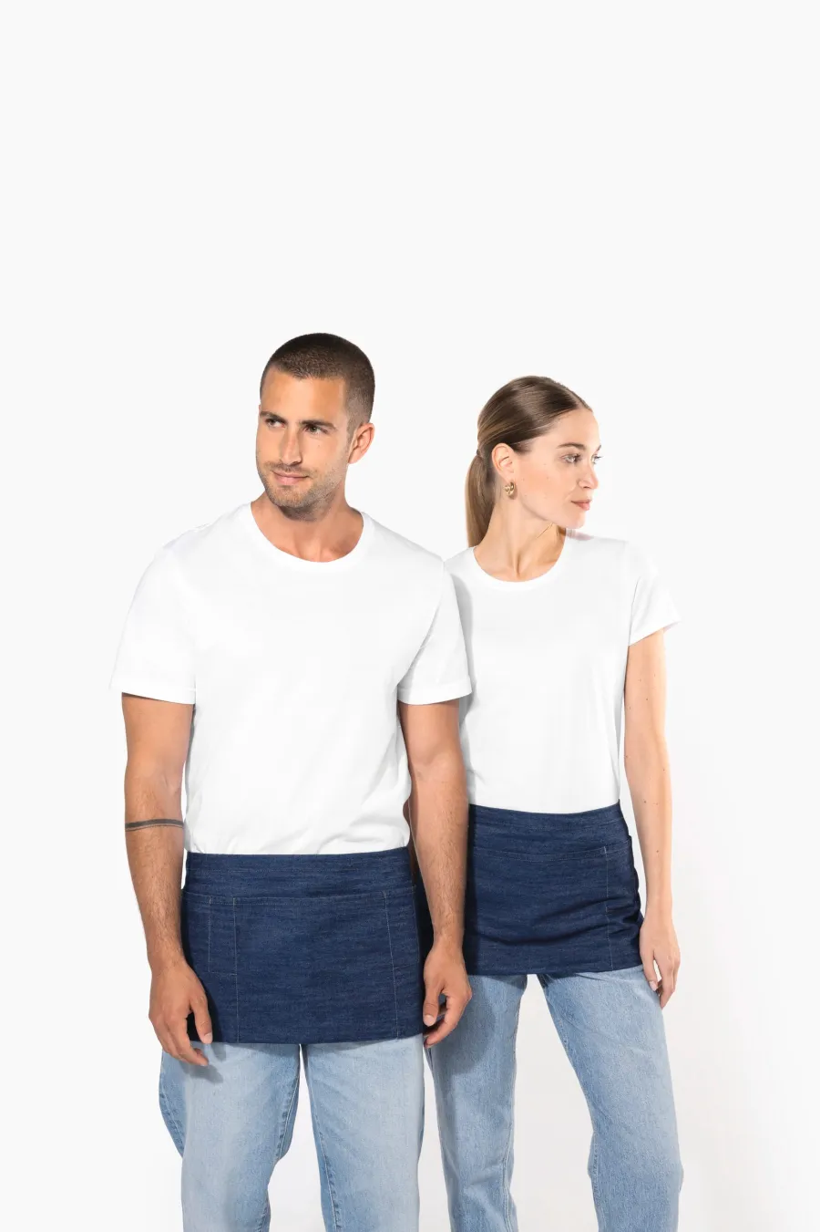 Tablier polycoton court — Kariban personnalisable