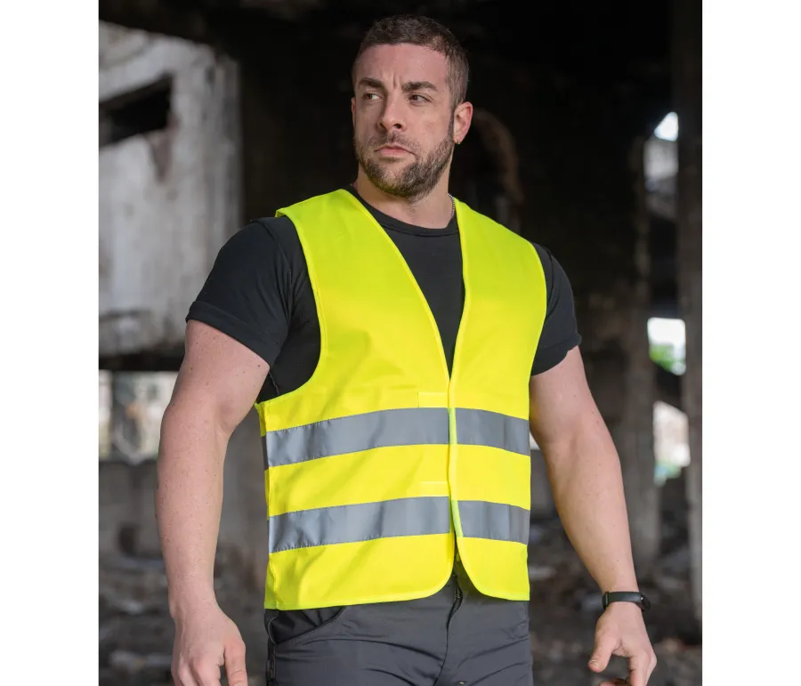 Gilet de sécurité imprimé Visitor — Korntex personnalisable