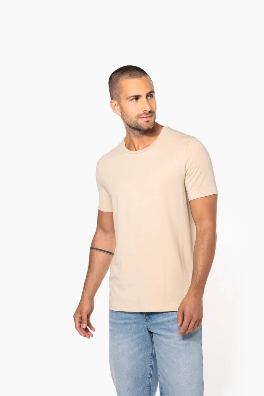 T-shirt col rond manches courtes homme — Kariban personnalisable